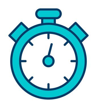 Basit düz kronometre vektör illüstrasyon tasarımı