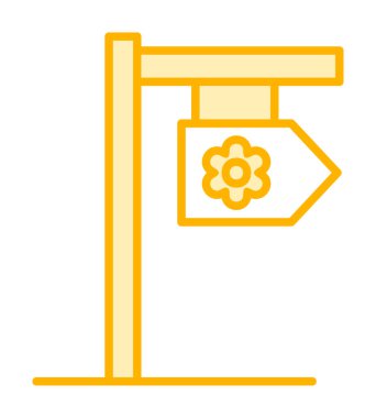 Tabela düz simgesi, vektör illüstrasyonu