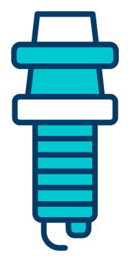 Buji simgesinin vektör illüstrasyonu