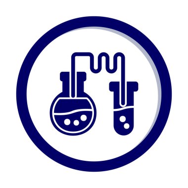 Test tüplü kimya laboratuvarı. Kimya konsepti                                             