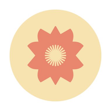 Sakura çiçek simgesi, vektör illüstrasyonu 