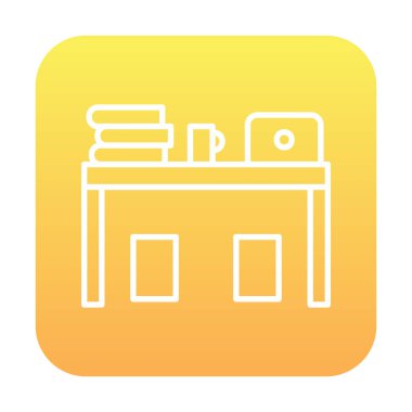 bilgisayar Resepsiyon simge vektör çizim 