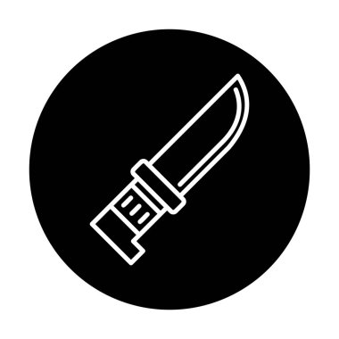 Beyaz arka plan üzerinde izole bıçak simge vektör  