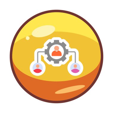 Yönetim dairesi simgesi. vektör illüstrasyonu