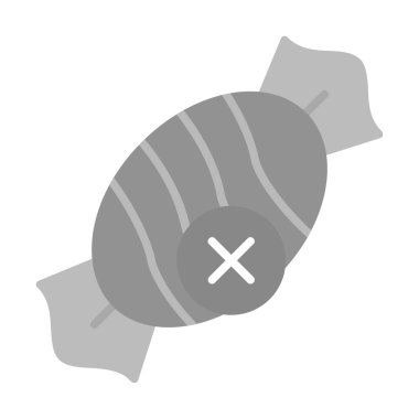 Basit Şekersiz simge, vektör illüstrasyonu