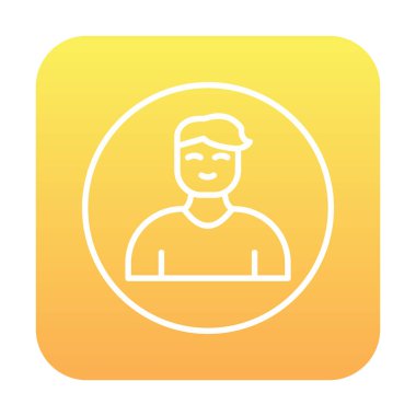 Profil simgesi vektör illüstrasyonu