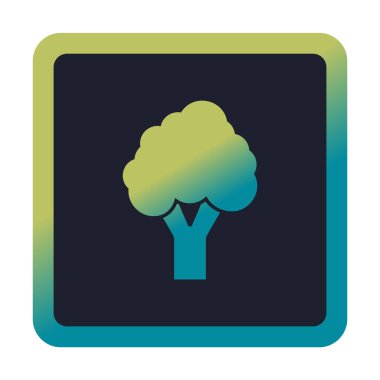 brokoli web simgesi, vektör illüstrasyonu  