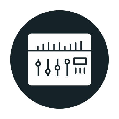 Modern Ses Karıştırıcı simgesinin vektör çizimi              