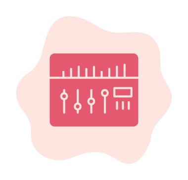 Modern Ses Karıştırıcı simgesinin vektör çizimi              