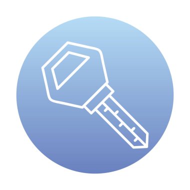 Araba anahtarı simgesi. düz dizayn. vektör illüstrasyonu 