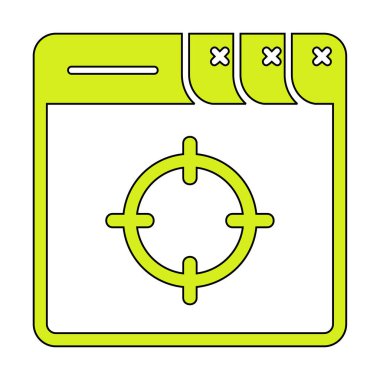 hedef simge, vektör illüstrasyonu basit tasarım