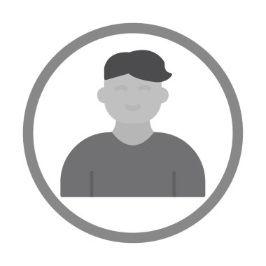 Profil simgesi vektör illüstrasyonu