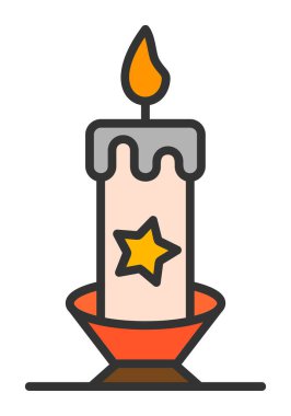 Mum web simgesi, vektör çizim