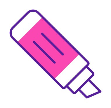 İşaretleyici. Web simgesi basit illüstrasyon                       