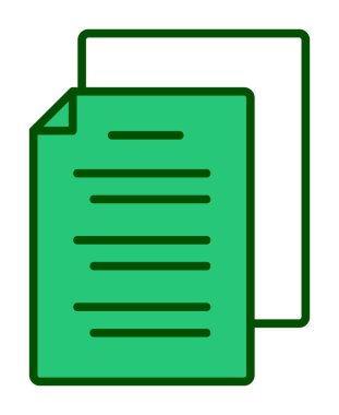 belgelerin vektör çizimi simgesi  