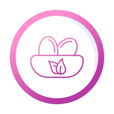 Basit Kuş Yuvası simgesi, vektör illüstrasyonu