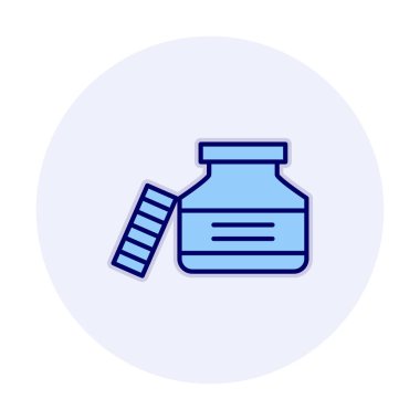 vector illustration of Ink jar icon 