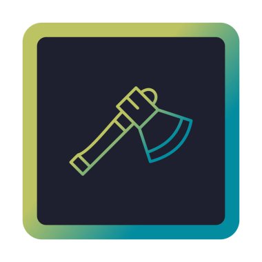 Balta. Web simgesi basit illüstrasyon