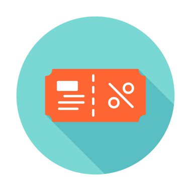 Hediye çeki web simgesi, vektör illüstrasyonu 