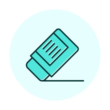 silgi simgesi, vektör illüstrasyonu basit tasarım