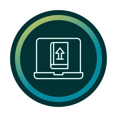 Ok işaret simgesi vektör illüstrasyonunu yükle