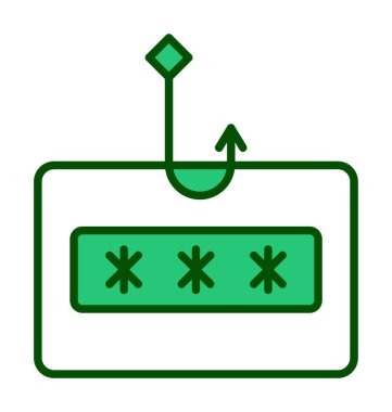 Şifreleme simgesi, arkaplandaki logo