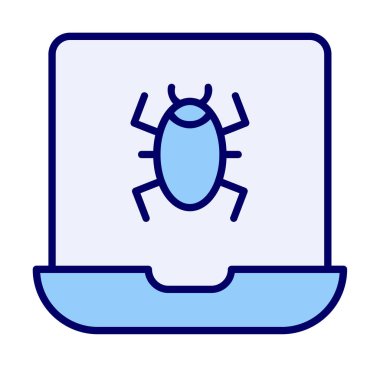 dizüstü bilgisayar simgesi, vektör illüstrasyonu basit tasarım