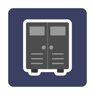 Lockers web simgesi, vektör illüstrasyonu                