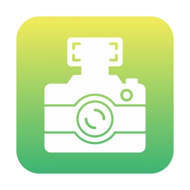 fotoğraf makinesi simgesi, vektör illüstrasyonu