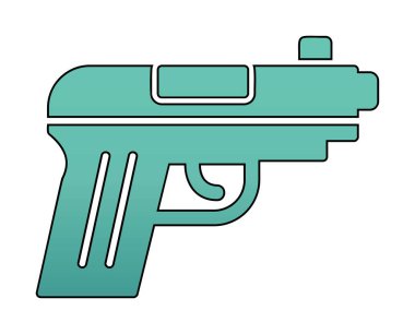 silah simgesi vektör illüstrasyonu