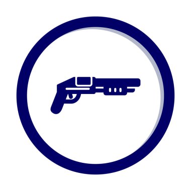 Pompalı düz simge, vektör illüstrasyonu