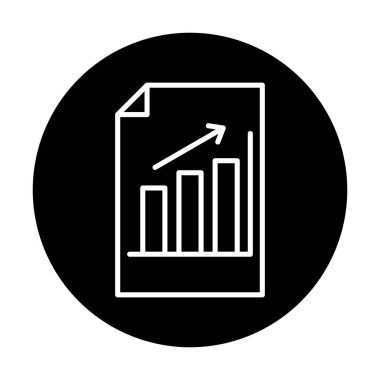 büyüyen grafik, bar grafiği vektör çizimi