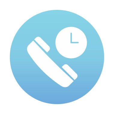 Basit Arama Bekleme simgesi, vektör illüstrasyonu