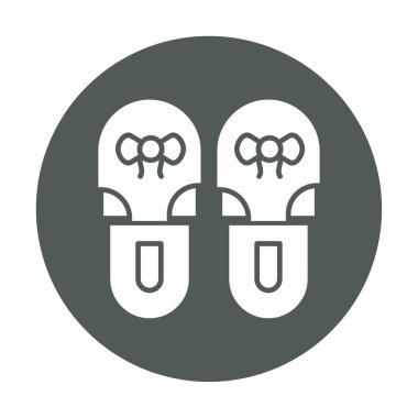 Basit Terlik simgesi, vektör illüstrasyonu