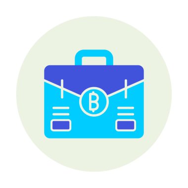 Bitcoin 'li çanta. Web simgesi 