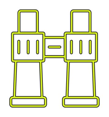 binoküler ikon vektör çizimi