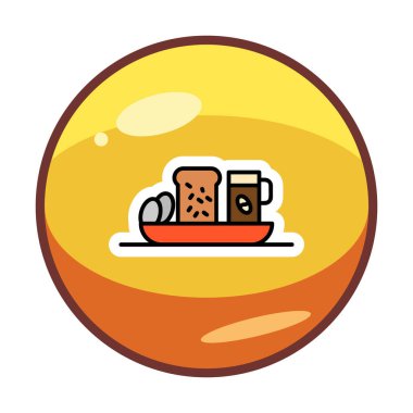 Basit konuşma balonu simgesi, vektör illüstrasyonu