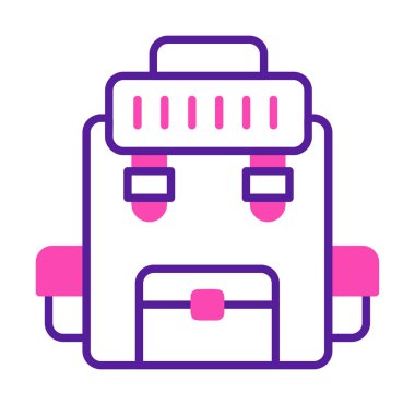 Askeri Sırt Çantası vektör çizimi