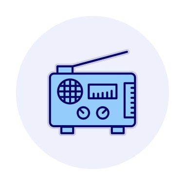 radyo ikonu. özet çizim vektör tasarımı