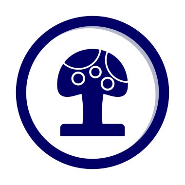 Mushroom icon, vector illustration simple design
