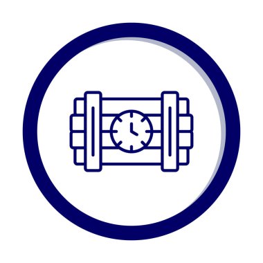 Zaman bombası ikonu vektör illüstrasyonu.