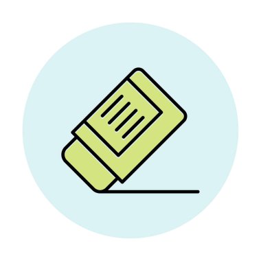 silgi simgesi, vektör illüstrasyonu basit tasarım