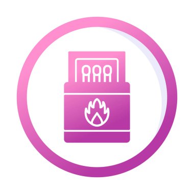 Basit düz eşleştirme simge vektör illüstrasyonuName 