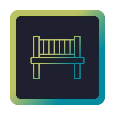 bank simgesi, vektör illüstrasyonu basit tasarım