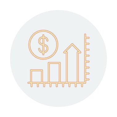 Fiyat Artan Simge Vektör Çizimi Tasarımı