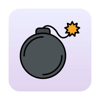 karikatür bombası, vektör illüstrasyonu