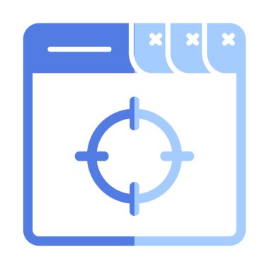 hedef simge, vektör illüstrasyonu basit tasarım