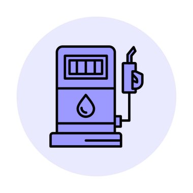 Düz Yakıt ikonu vektör çizimi