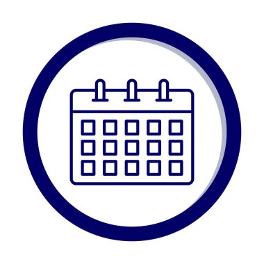 Takvim web simge vektör çizim