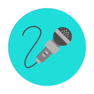 mikrofon web simge vektör çizim           